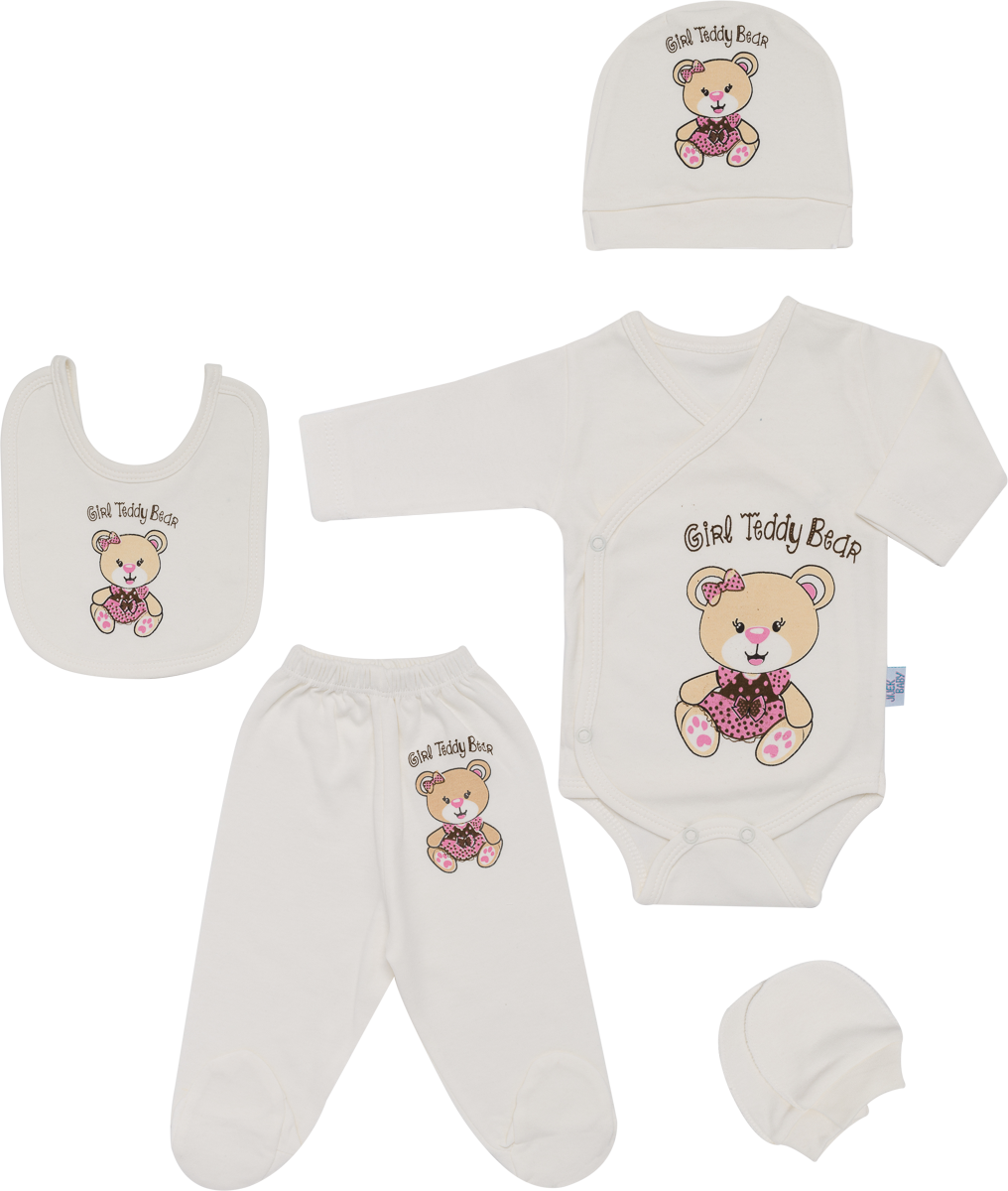 Takım 5li Set Ayıcık Baskılı